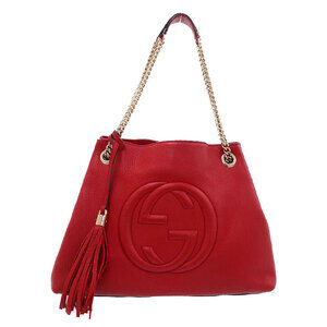Gucci Soho Chain Tote pebbled leather Shoulder Bag
